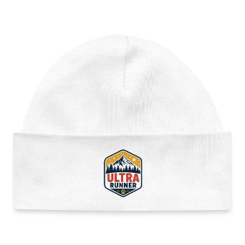 Ultra Runner - Baby Organic Beanie - white - Front