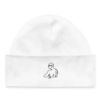 Float Graphic - Baby Organic Beanie - white - Front