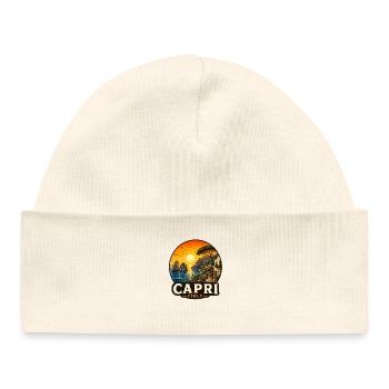 Capri Italy Holidays Mediterranean South Seas - Baby Organic Beanie - white - Front