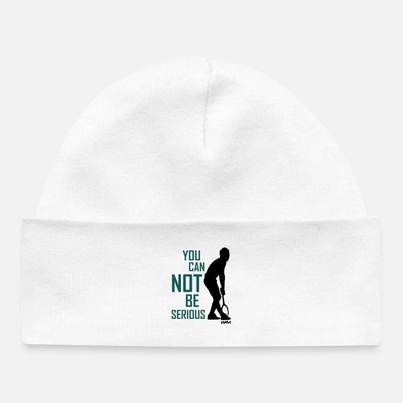 You cant be serious McEnroe  - Bonnet bébé bio - blanc