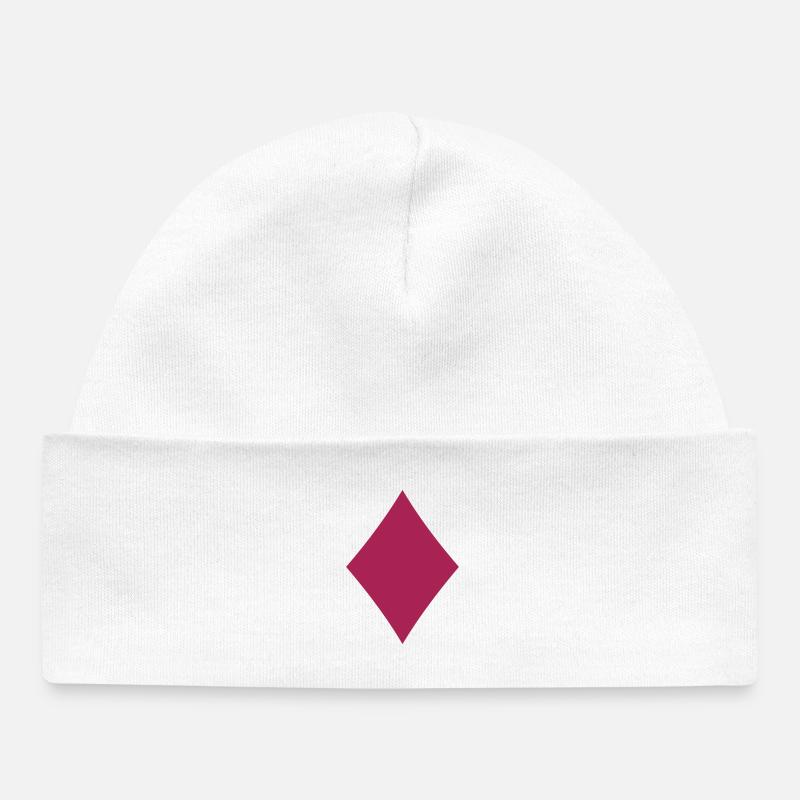Carreau - Bonnet bébé bio - blanc