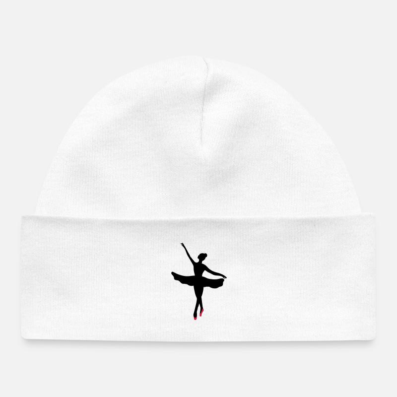 Ballet dancer - Baby Organic Beanie - white