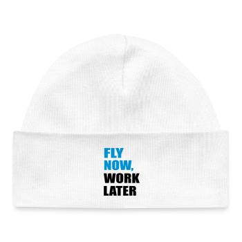 fliegen - Baby Organic Mütze - Weiß - Vorne