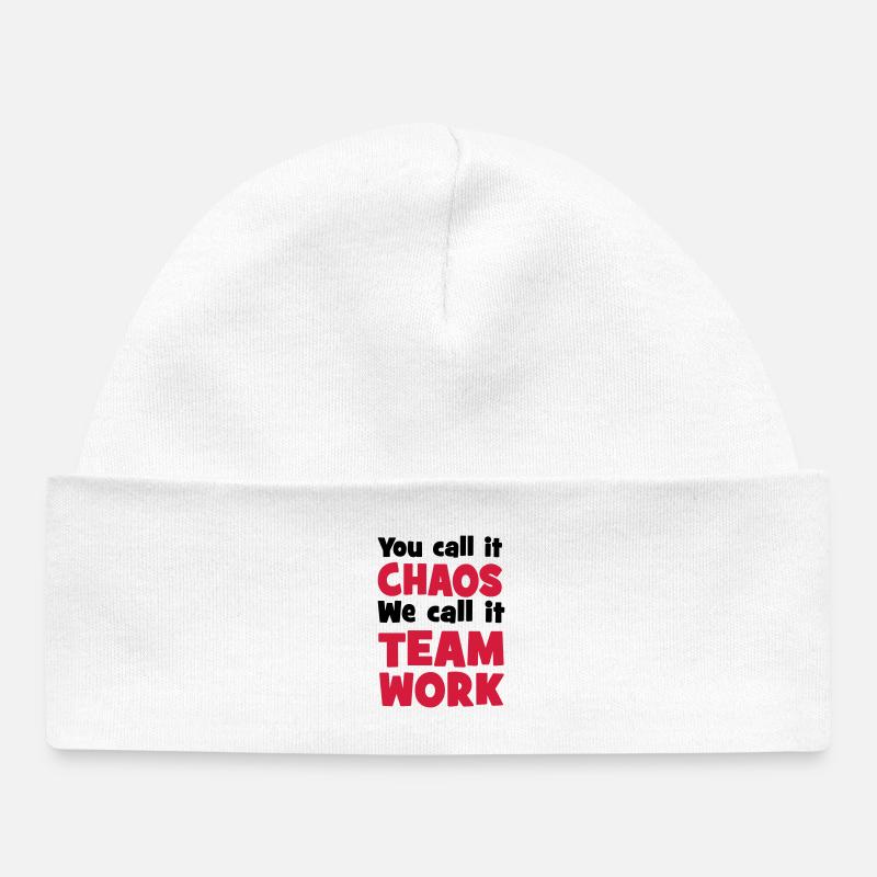 Travail d’équipe - Bonnet bébé bio - blanc