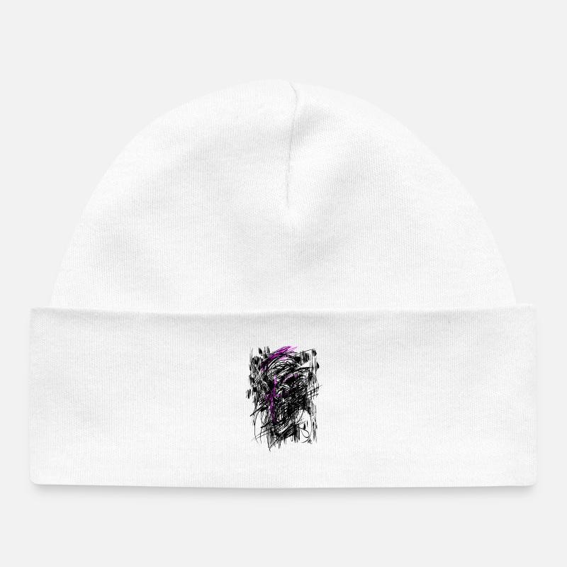 Résumé de monstre d'horreur Nosferatu - Bonnet bébé bio - blanc