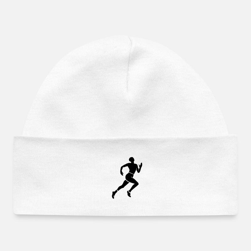 athlétisme - Bonnet bébé bio - blanc
