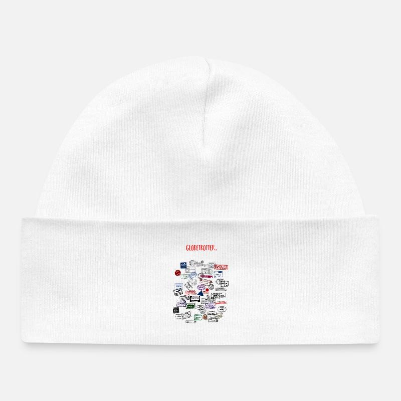 Globetrotter - Bonnet bébé bio - blanc