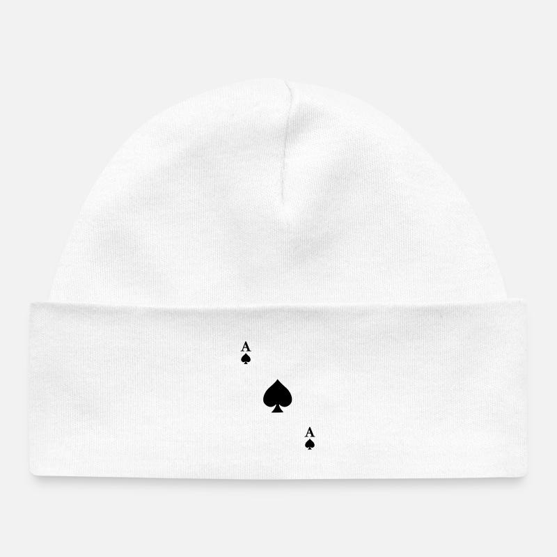 As de Pique - Bonnet bébé bio - blanc