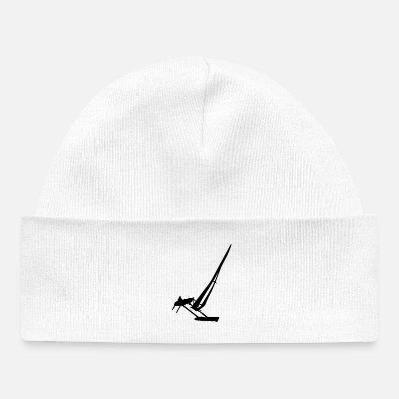 catamaran - Bonnet bébé bio - blanc