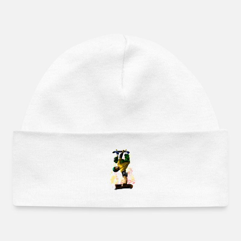 skateboarding - Bonnet bébé bio - blanc