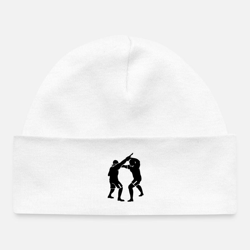 krav maga - Bonnet bébé bio - blanc