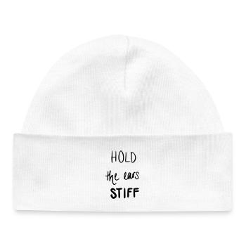Hold the ears stiff - Baby Organic Mütze - Weiß - Vorne