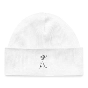 biathlon - Bonnet bébé bio - blanc - Devant