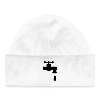 water - Baby Organic Beanie - white - Front