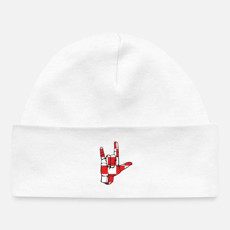 Je t’aime-signe Brabant - Bonnet bébé bio - blanc