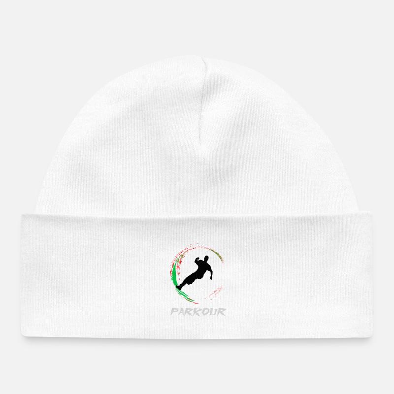 Parkour - Bonnet bébé bio - blanc