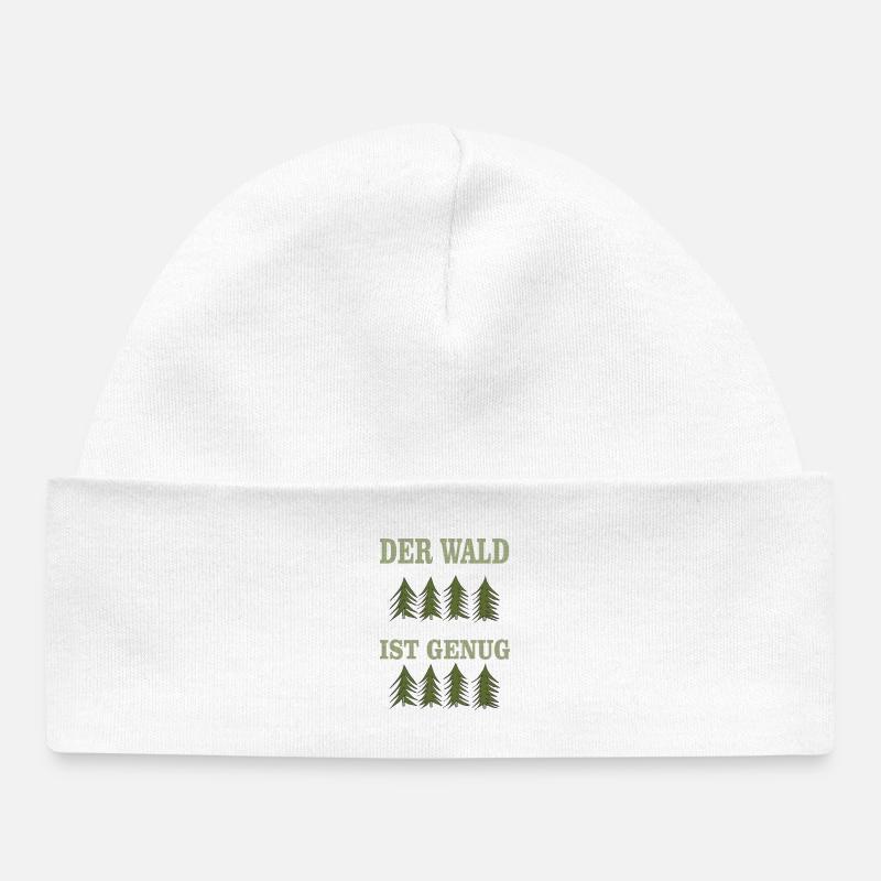 LA forêt suffit - Bonnet bébé bio - blanc