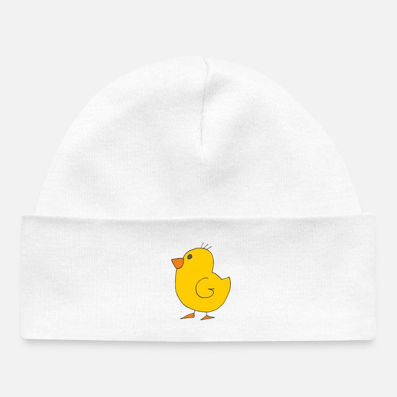 chick - Baby Organic Beanie - white