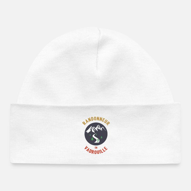Randonneur en Vadrouille - Bonnet bébé bio - blanc