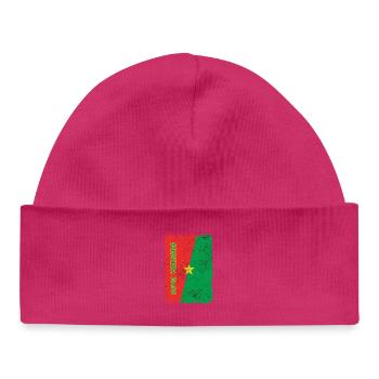 Bukina Faso Flag Design - Baby Organic Beanie - white - Front