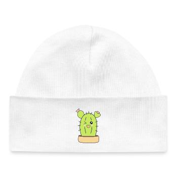 Kawaii cactus, cacti, succulents, plant cute - Baby Organic Beanie - white - Front