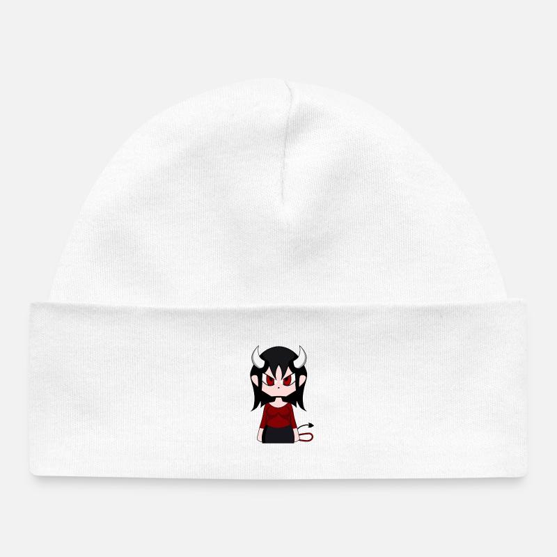 Diablesse - Bonnet bébé bio - blanc