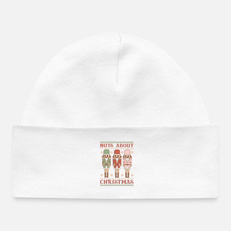 Hässlicher Weihnachtspullover - Baby Organic Mütze - Weiß