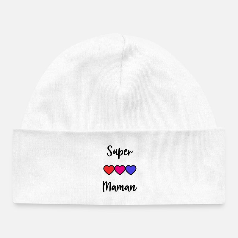 MAMAN - Bonnet bébé bio - blanc
