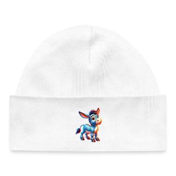 Donkey Mule - Baby Organic Beanie - white - Front
