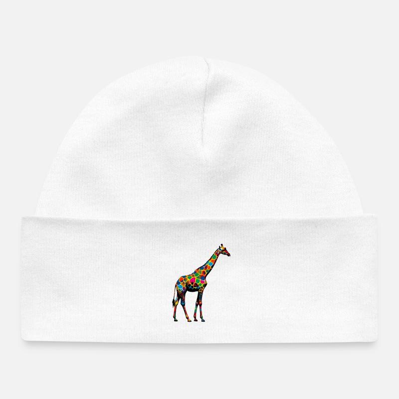 Giraffe - Baby Organic Mütze - Weiß