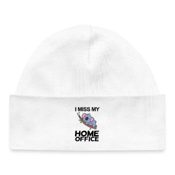 Bureau à domicile Dire drôle - Bonnet bébé bio - blanc - Devant