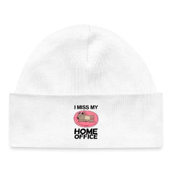 Bureau à domicile Dire drôle - Bonnet bébé bio - blanc - Devant