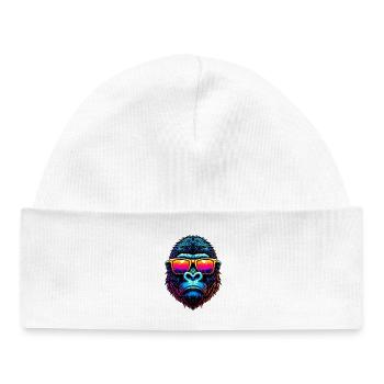 Gorilla - Baby Organic Beanie - white - Front