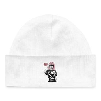 embrasse pour moi - Bonnet bébé bio - blanc - Devant