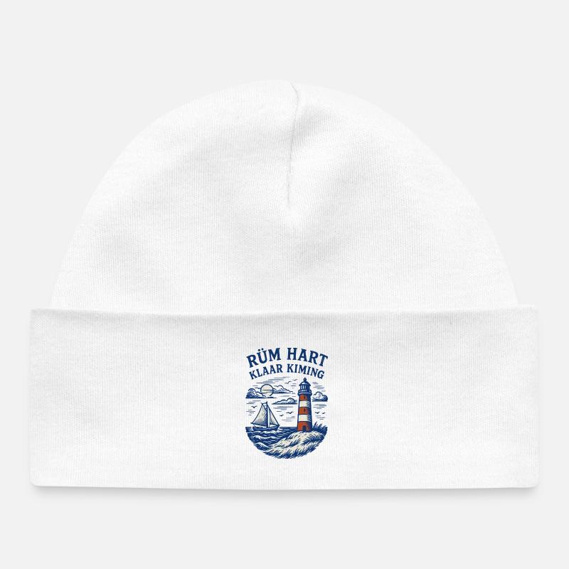 Rüm Hart - Dégagement Kiming - Bonnet bébé bio - blanc