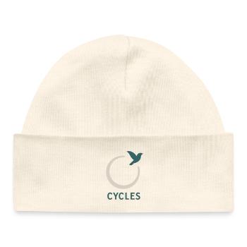 Cycles – The Shape of Change - Baby Organic Mütze - Weiß - Vorne