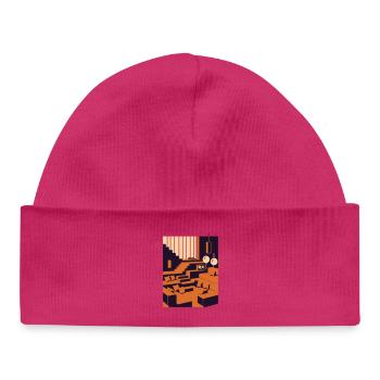 Interior Design Traum - Baby Organic Mütze - hot Pink - Vorne