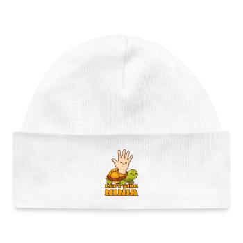 Süße Schildkröte Linke Seite Ninja Linkshänder Menschen - Baby Organic Mütze - Weiß - Vorne