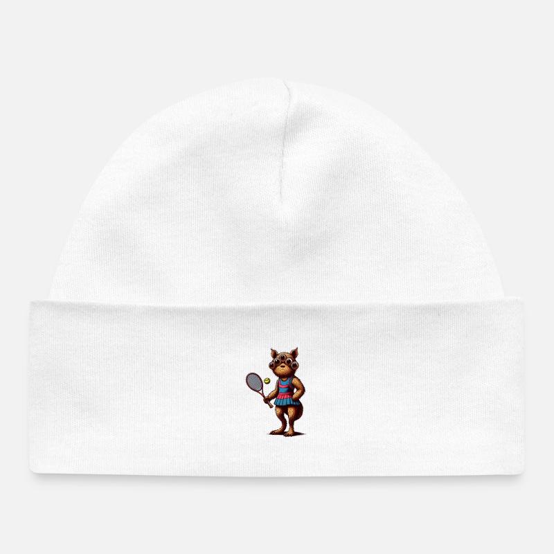Créature fanatique de tennis - Bonnet bébé bio - blanc