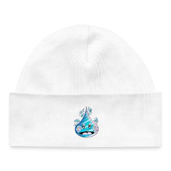 Awakened Water Drop - Baby Organic Beanie - white - Front
