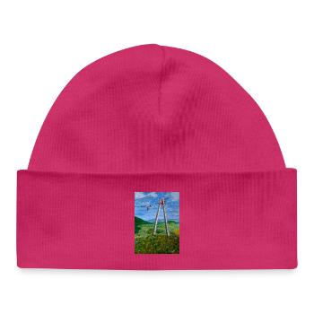 Reflections on Rural Power Lines - Baby Organic Beanie - white - Front