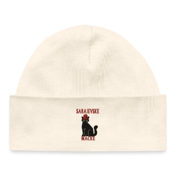 Cat Sarajevo Fez - Baby Organic Beanie - white - Front