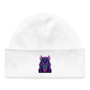 Neon Wolf Spirit - Baby Organic Beanie - white - Front