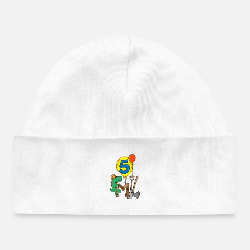 Emil Baustellenkroki fête ses 5 ans - Bonnet bébé bio - blanc