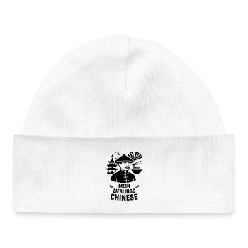 Mon chinois préféré - Bonnet bébé bio - blanc - Devant