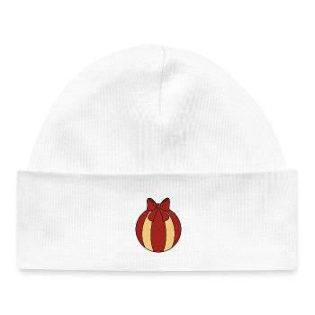 Weihnachtskugel  - Baby Organic Mütze - Weiß - Vorne