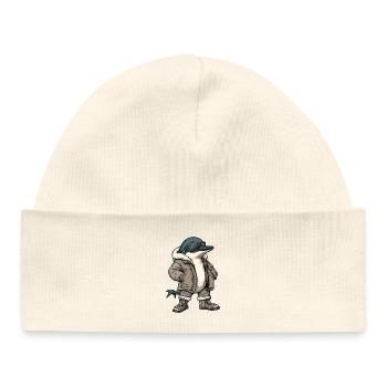 Delfin Hiver frais - Bonnet bébé bio - blanc - Devant