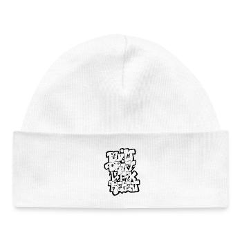 Built Drift Fix Repeat - Baby Organic Beanie - white - Front