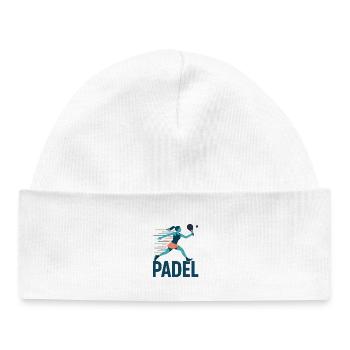 Padel Power Sprint Logo - Bonnet bébé bio - blanc - Devant