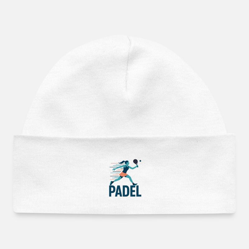 Padel Power Sprint Logo - Bonnet bébé bio - blanc
